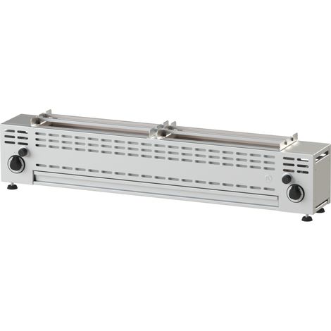 GRILL BROCHETTE GAZ - 2 BRULEURS - 2 X 7 KW - NAYATI