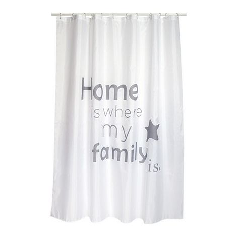 TENDA PER DOCCIA IN TESSUTO POLIESTERE HOME cm 180x200
