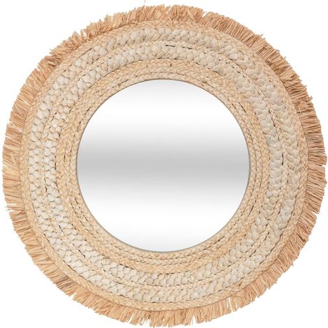 Espejo trenzado «Célia» - rafia D68 cm - Atmosphera créateur d'intérieur (1/3)