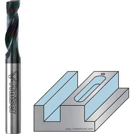 GAMMA Fraises couvert pour Plastique, Aluminium et PVC D=6 I=22 Z=1 GAMMA - Fraiser (1/5)