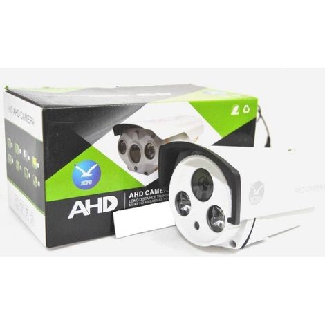TrAdE Shop Traesio - Telecamera Camera Ahd 6mm 2 Led Array Videosorveglianza Infrarossi Hsb-7394 720p -