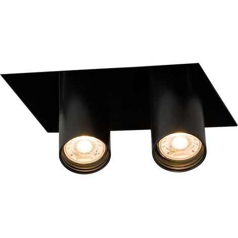 Shilo Yamato 7802 incasso nero rettangolare 2xGU10 orientabile (1/2)