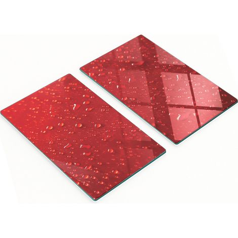 Taglieri decorativi in vetro per snack, con motivo a gocce d'acqua, 2x30x52 cm (1/5)