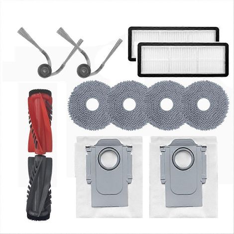 13 Ersatzteile für den Qrevo Curv Roboter, Komplettes Reinigungsset, 13 Ersatzteile, Bürsten und Filter, Passend für das Modell Curv, Wartungsset (1/5)
