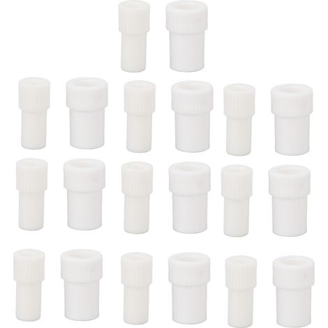 10 Adaptateurs d'aspiration buccale blancs jetables, convertisseurs pour éjecteurs de salive, aspiration faible/forte, usage clinique dentaire - 10 paires. (1/5)