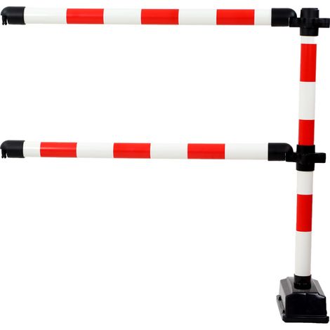 Barrière Express 2 lisses 1m supplémentaires Rouge/Blanc - 2001274 (1/3)