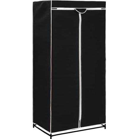 vidaXL Armadio Nero 75x50x160 cm