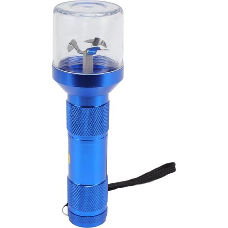 Broyeur à herbes et tabac électrique professionnel en alliage d'aluminium, bleu, pour la préparation de remèdes à base de plantes. (1/5)