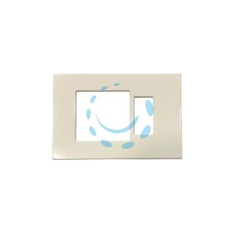 PLACCA COMBINATA FORO SCHUKO QUADRO + 1 POSTO "VENUS" - mm.115x80h. - (1869.A)