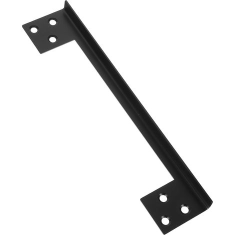 Protecteur Sécurité Inoxydable et Loquet en Noir de Acier de Porte Portable Installation Facile Domestique Portes S'ouvrant vers L' extérieur (1/5)