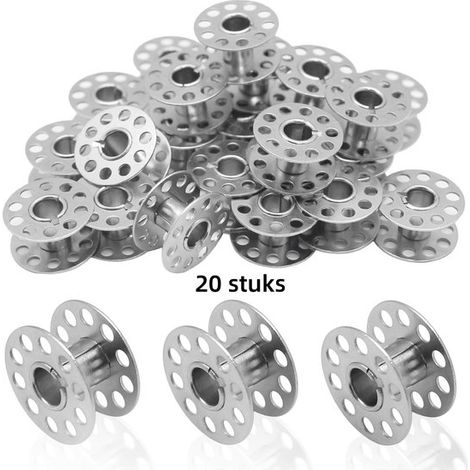 20 bobines de machine à coudre, ensemble de couture portable acier inoxydable (fil non inclus) (1/5)