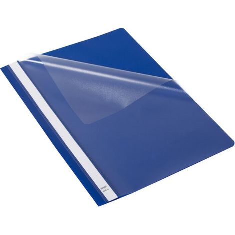 Raccoglitore economico in PP formato A4 con motivo a baffi, blu navy (25 pezzi)