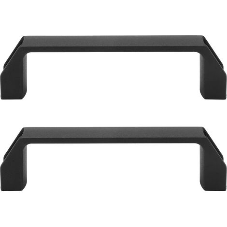Poignée de tirage pour meuble 180mm entraxe, lot de 2 poignées en nylon, kit accessoire de porte, barre de tirage robuste, fixation pour armoire et placard. (1/5)