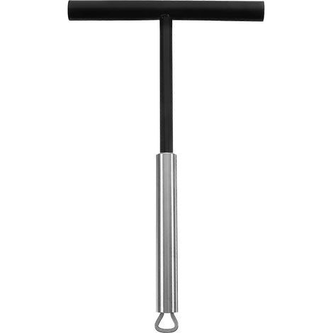 Spatule à crêpes en acier inoxydable et nylon, raclette à crêpes, spatule en forme de T-19.5X12.3CM (1/3)