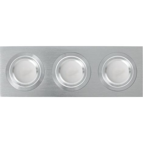 Regleta foco empotrar alumini/cro 3xgu10 incluida   18w 4000k 1800lm 26x9x2 androide