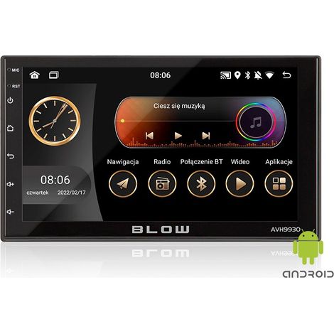 Autoradio Android 12 Bluetooth CarPlay Android Auto Mirror Link (1/5)