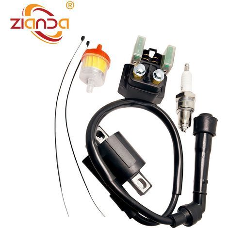 Ignition kit with relay and spark plugs compatible with YXR660, Rhino 660, Grizzly and Raptor 660R (1/4)