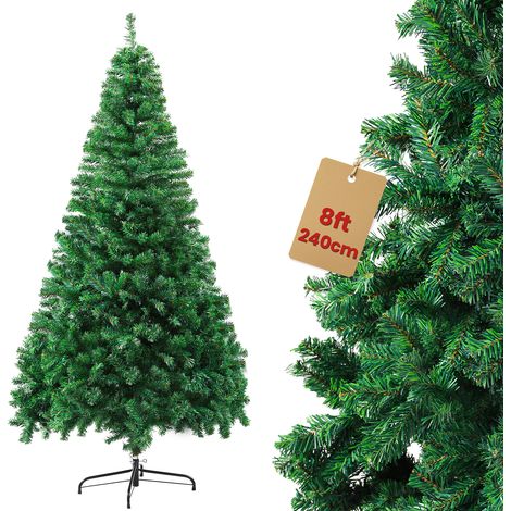 Sapin de Noel Artificiel 240cm, Base de Métal , Décoration de Noël - Ver (1/5)