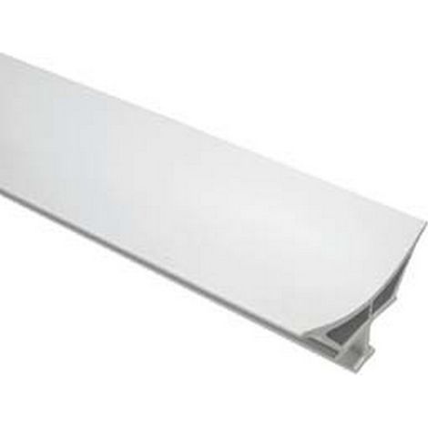 10PZ PROFILO RACCORDO IGIENICO RIGIDO - mm.10,5x65X26h. barra mt.2 - bianco
