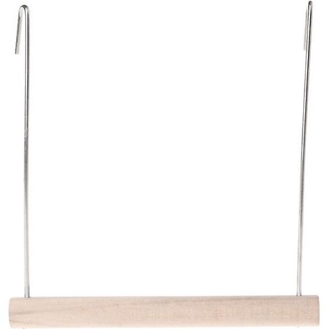 Balançoire pour oiseaux perchoir en bois naturel hamac pour petits et moyens oiseaux jouets perchoir volière S