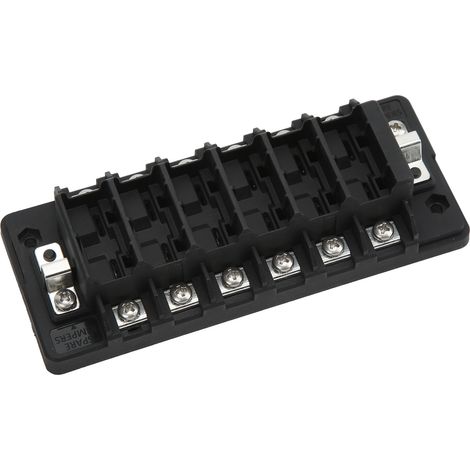 Boîte de fusibles 6 voies avec coupe-circuit étanche, protection électrique pour voiture bateau, bloc distributeur à capot imperméable (1/5)