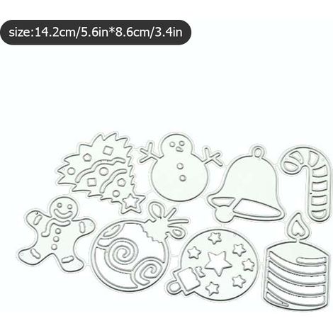 Weihnachtsstanzformen aus Kohlenstoffstahl für Bastelarbeiten wie Kartenherstellung und Scrapbooking (1/5)