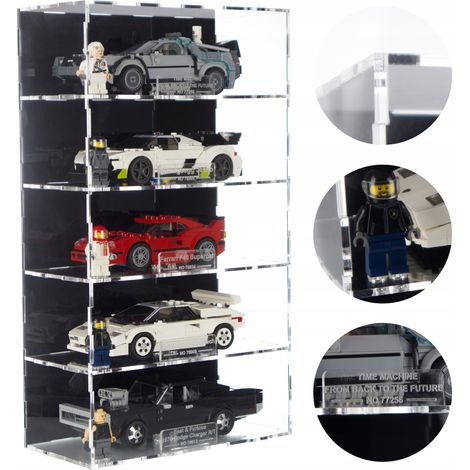 Vitrina expositora para 5 figuras Lego Speed Champions - placa identificativa (1/5)