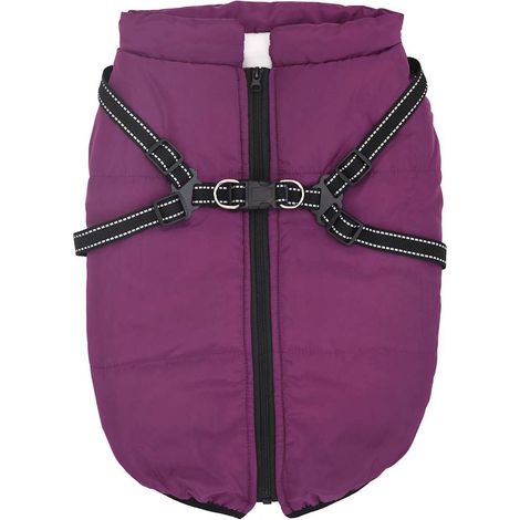 Manteau pour chiens avec harnais imperméable réfléchissant L48 (1/5)