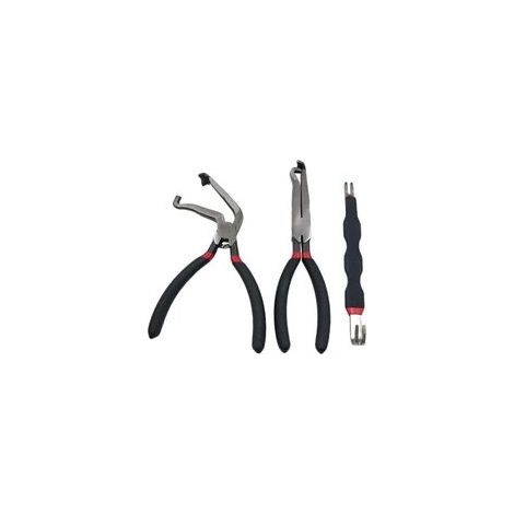 Ensemble de 3 outils pour débrancher les connecteurs électriques : pinces, colliers, pour la réparation automobile, débrancheurs de prises, acier au carbone (1/5)