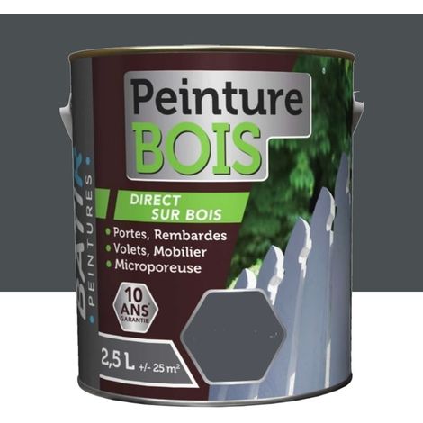 Peinture Bois BÂTIR Anthracite 2,5 L (1/2)