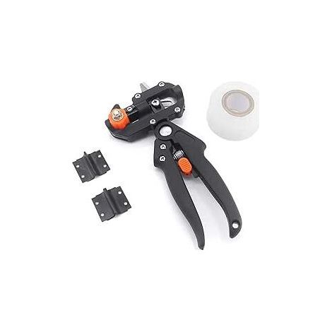 Cisaille à greffer 2 en 1 pour outils de greffe et d'élagage d'arbres de jardin avec 3 lames remplaçables et rouleaux de ruban de greffe (1/5)
