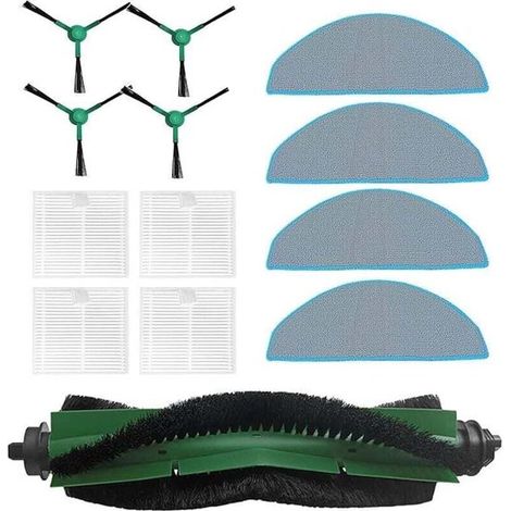 Accessori adatti per l'aspirapolvere robot iRobot Roomba Combo Essential (Y0112): 1 spazzola principale, 4 panni per la pulizia, 4 filtri HEPA, 4 spazzole. (1/2)