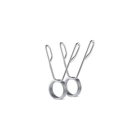 Paire de clips à ressort 50 mm colliers de serrage à ressort pour haltères arrêter poids disques fermoirs guidon