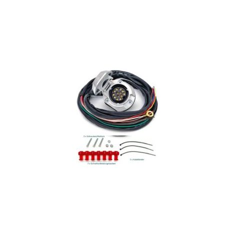 Adatto per cavo di prolunga per gancio di traino Lntyq a 13 pin con cavo da 2 metri, cavo di prolunga per gancio di traino in metallo precablato a 13 pin a 13 pin