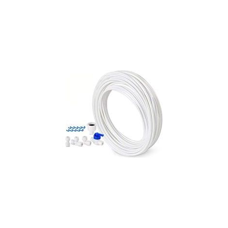 Tuyau d'alimentation en eau de 10 m - Kit de connexion pour réfrigérateur double porte de style européen - 6,3 mm de diamètre (1/5)