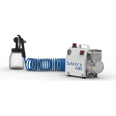 Aerotec Kompressor SANY AIR zum Desinfizieren von Oberflächen inklusive Zerstäuberflasche, 230 V (1/2)