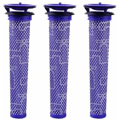 Filtre pour aspirateur Dyson V8 V7 V6 DC62 Filtre Matériau Mix Standard Bleu, Lot de 3 (1/5)