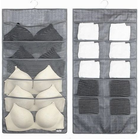 Cleafe - Porta Oggetti Organizer A Sospensione Con 5-10 Tasche In Tessuto 40 X 78cm 69731 - (1/4)