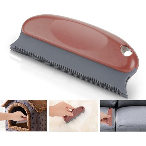 Brosse à poils pour animaux de compagnie, Épilateur de poils de chien pour tapis, vêtements, meubles, canapés, voitures, brosse à poils pour chats, br (1/5)