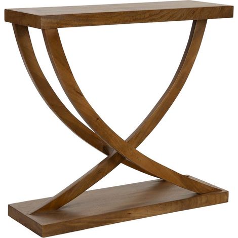 Recibidor de Madera artesanal marrón 90x30x84h cm (1/5)