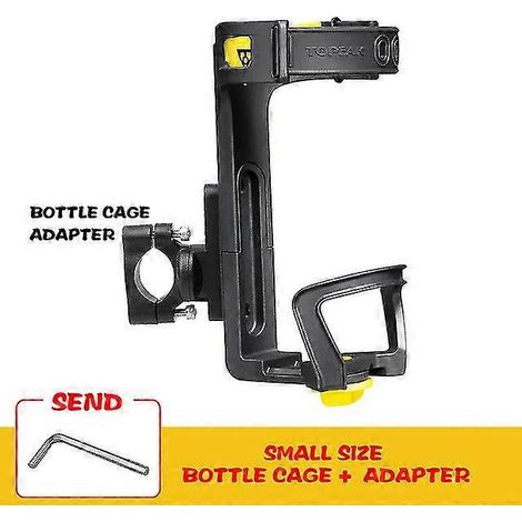 Universelle Motorrad-Flaschenhalterung mit Audio-Adapter, Fahrrad-Flaschenhalter, Wasserflaschenhalter für Fahrräder (BMW, Honda, Harley, Kawasaki) – kleine Größe (Adapter)