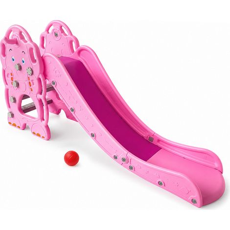 Aga4Kids Rutsche mit Griff 170 cm Rosa (1/5)