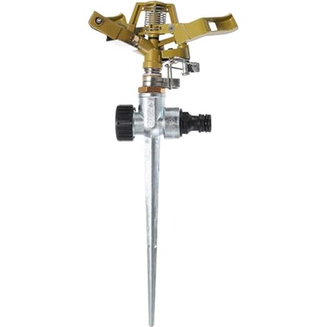 Automatic rotary sprinkler with metal poles  Adjustable sprinkler head for garden and lawn  Full-angle rotary sprinkler for water saving--DTEKGAZ