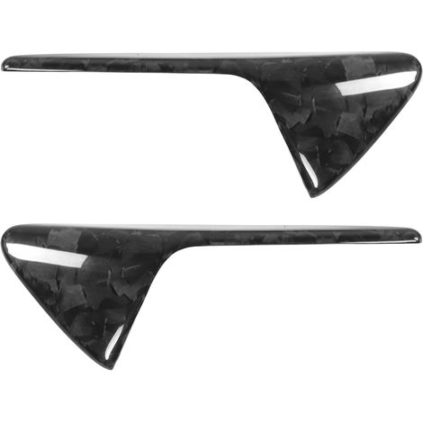 Set aus 2 Seitenkamerablenden aus echtem Carbonfaser, glänzende Marmoroptik, für Tesla Model 3 SX Y. (1/5)