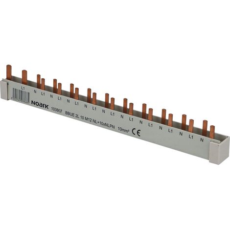 Peigne horizontal 12 modules Noark