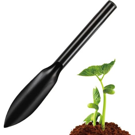 Pelle de jardin – pour planter, désherber, transporter, niveler, creuser et planter – Noire – 32 x 4,5 cm (1/3)