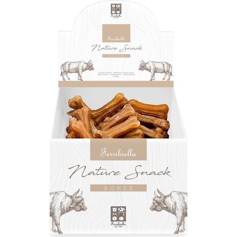 Boîte en os naturel pour chiens