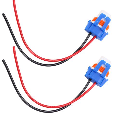 2 Stück 9005‑2 9005 Doppelschlitz-Keramik-Buchse mit Kabel, Scheinwerferfassung, LED-Kabelbaum (1/5)