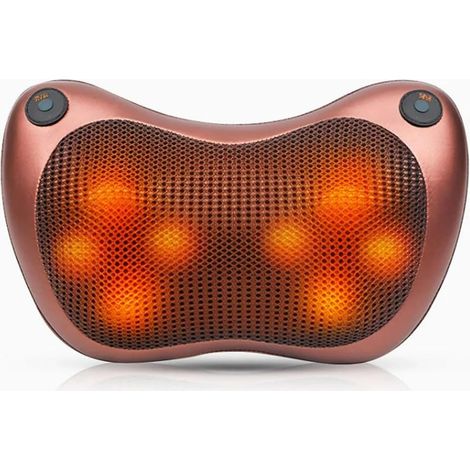 Rückenmassage, Nackenmassage mit Wärme, Halswirbelsäulenmassage, Shiatsu, Nacken, Rücken, Taille, Körper, elektrisches Massagekissen. (1/5)
