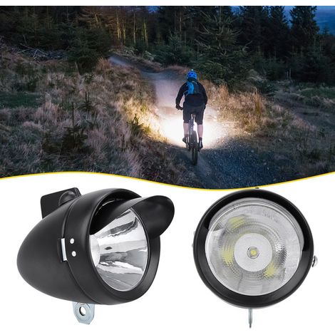 Phare de Vélo Vintage LED Super Lumineux avec Visière pour Cyclisme Urbain (1/5)